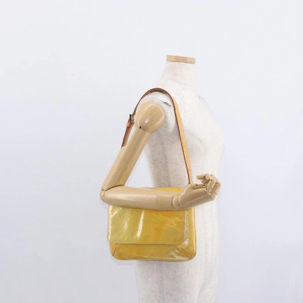 LOUIS VUITTON Monogram Vernis Thompson Street Bag Gris M91008 LV Auth 155972